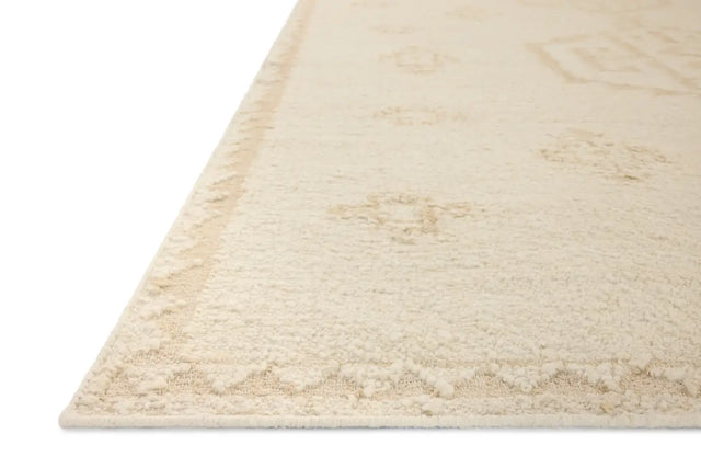 Loloi Alara ALR-02 Traditional Hand Woven Ivory, Natural Rug - rug corner