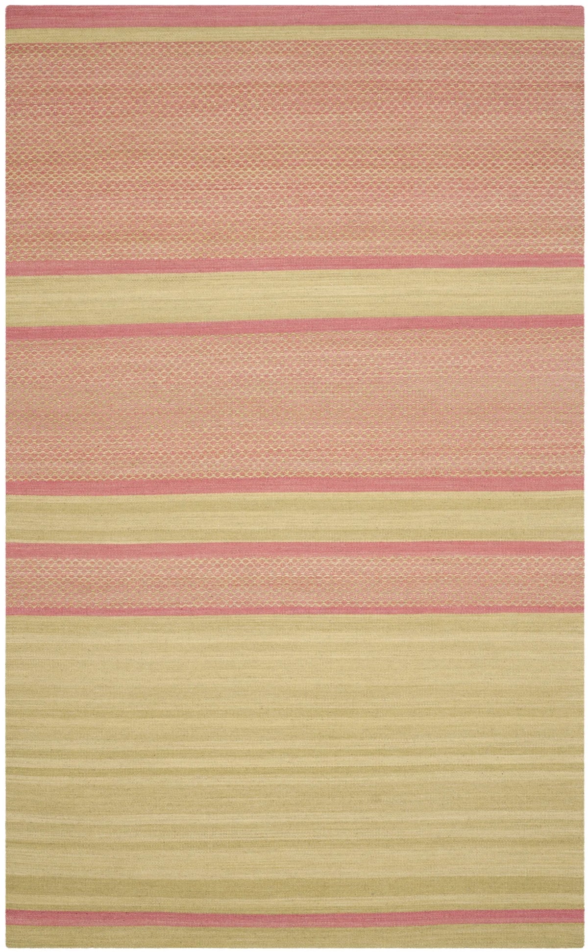 Safavieh Kilim 5'-0" x 8'-0" Rug in Lime / Pink