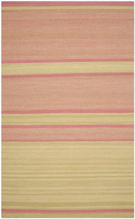 Safavieh Kilim 5'-0" x 8'-0" Rug in Lime / Pink
