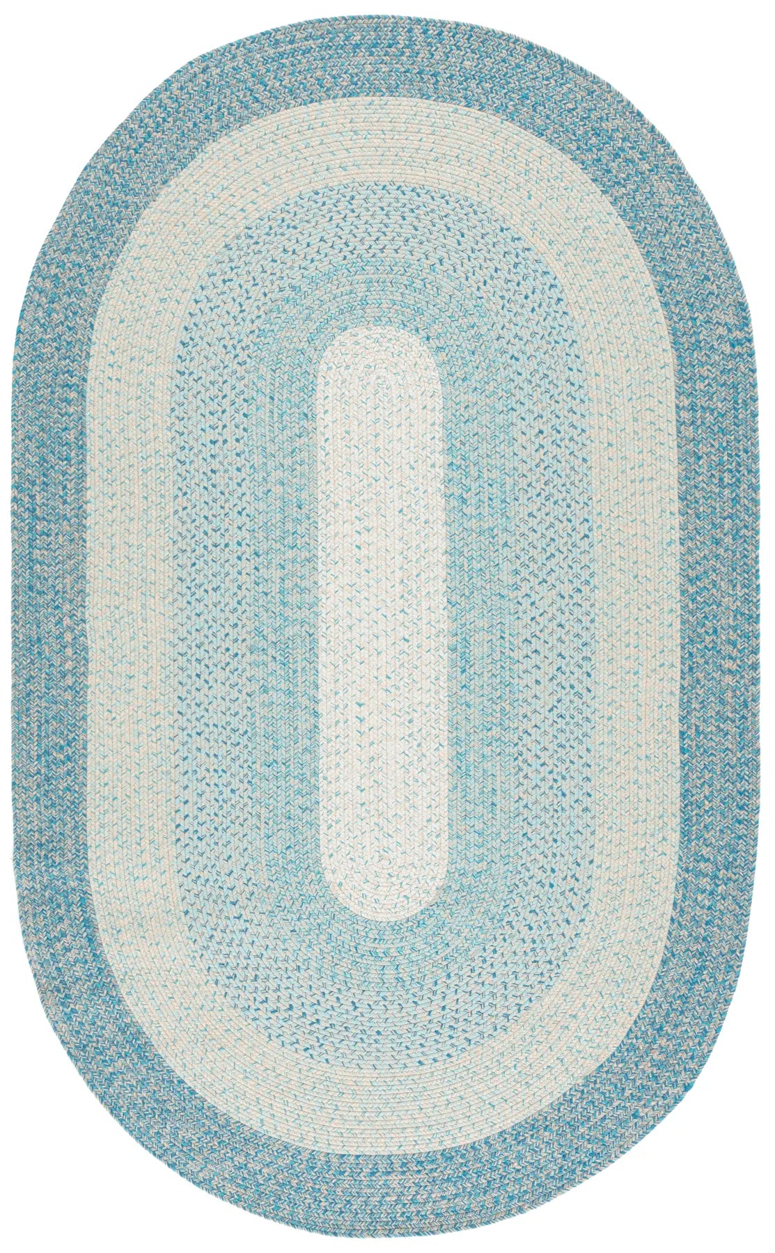 Safavieh Braided 5'-0" x 8'-0" Rug in Blue / Aqua