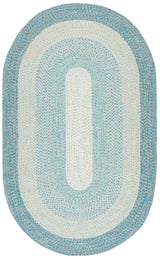 Safavieh Braided 5'-0" x 8'-0" Rug in Blue / Aqua
