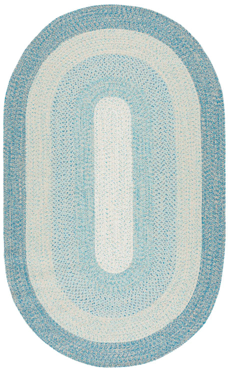 Safavieh Braided 5'-0" x 8'-0" Rug in Blue / Aqua