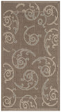 Safavieh Courtyard 2'-0" x 3'-7" Rug in Dark Beig / Beige