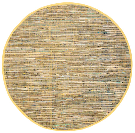 Safavieh Rag Rug 6'-0" x 6'-0" Rug in Yellow / Multi