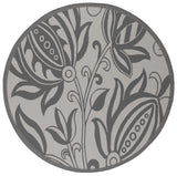 Safavieh Courtyard 6'-7" x 6'-7" Rug in Light Grey / Anthracite