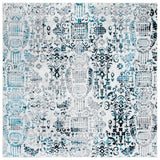 Safavieh Skyler 6'-7" x 6'-7" Rug in Grey / Blue