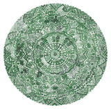 Safavieh Marquee 6'-0" x 6'-0" Rug in Green / Ivory