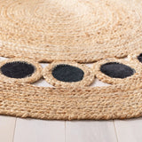 Safavieh Natural Fiber 3'-0" x 3'-0" Rug in Beige / Black
