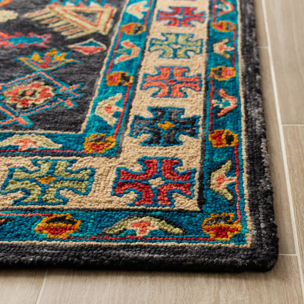 Safavieh Aspen 4'-0" x 6'-0" Rug in Charcoal / Blue
