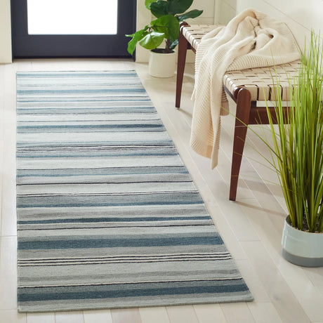 Safavieh Striped Kilim 2'-3" x 9'-0" Rug in Grey