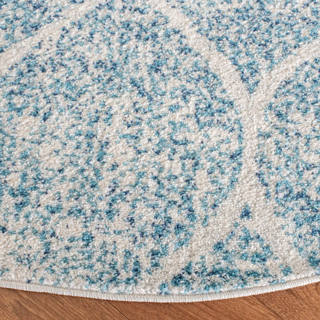 Safavieh Madison 5'-3" x 5'-3" Rug in Cream / Turquoise