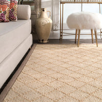 Nuloom Bordered Donnetta Sisal Zhss04A Natural Area Rug