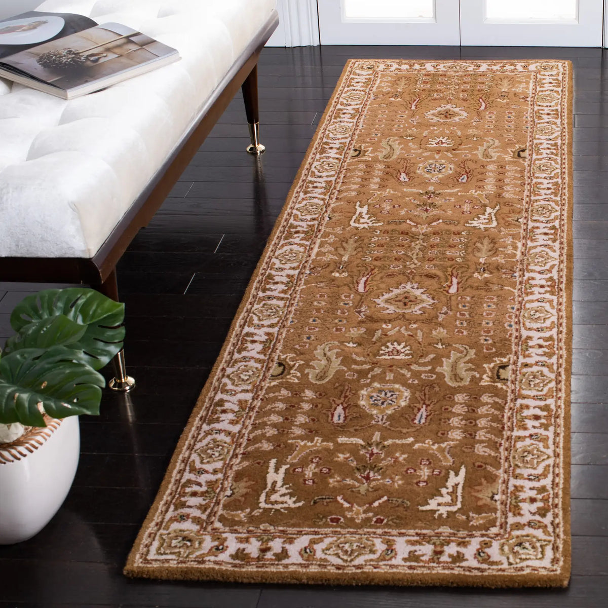 Safavieh Classic 2'-3" x 12'-0" Rug in Gold / Beige