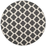 Safavieh Montauk 6'-0" x 6'-0" Rug in Dark Grey / Ivory