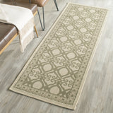 Safavieh Courtyard 2'-3" x 6'-7" Rug in Natural / Olive