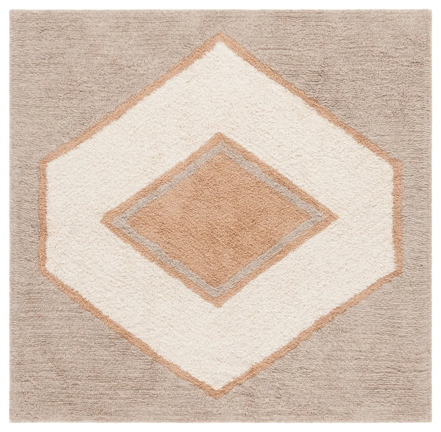 Safavieh Vermont 6'-0" x 6'-0" Rug in Ivory / Brown
