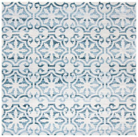 Safavieh Martha Stewart Isabella 6'-7" x 6'-7" Rug in Navy / Ivory