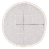 Safavieh Easy Care 6'-0" x 6'-0" Rug in Grey / Ivory