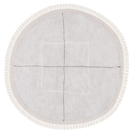 Safavieh Easy Care 6'-0" x 6'-0" Rug in Grey / Ivory