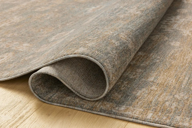 Chris Loves Julia x Loloi Louisa LOI-04 Lagoon / Ivory Rug - pile height