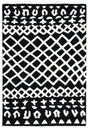 Safavieh Casablanca 4'-0" x 6'-0" Rug in Black / Ivory