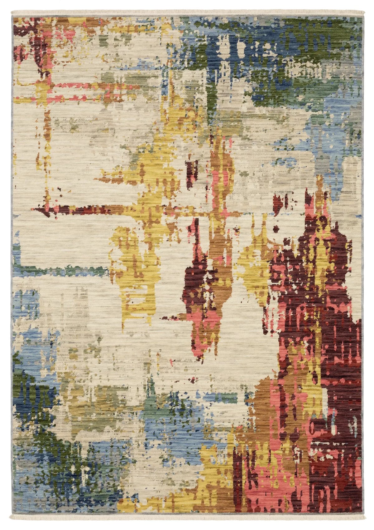 Oriental Weavers Sphinx SOLERI SOL01 Beige Abstract Rugs - main flat