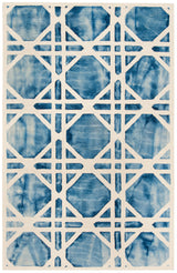 Safavieh Dip Dye 4'-0" x 6'-0" Rug in Ivory / Blue