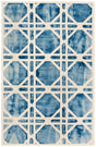 Safavieh Dip Dye 4'-0" x 6'-0" Rug in Ivory / Blue