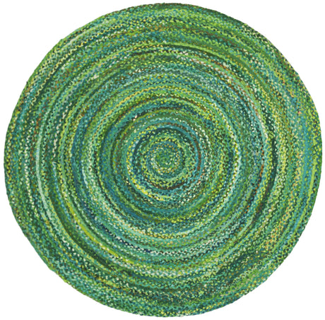 Safavieh Braided 5'-0" x 5'-0" Rug in Green