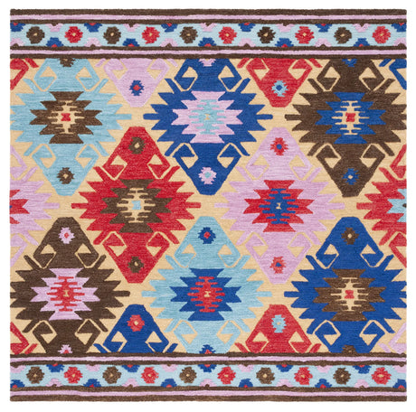 Safavieh Aspen 7'-0" x 7'-0" Rug in Gold / Blue