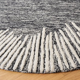 Safavieh Abstract 6'-0" x 6'-0" Rug in Black / Ivory