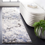 Safavieh Petra 2'-3" x 8'-0" Rug in Ivory / Blue