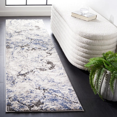 Safavieh Petra 2'-3" x 8'-0" Rug in Ivory / Blue