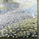Safavieh Watercolor 4'-0" x 6'-0" Rug in Ivory / Peacock Blue