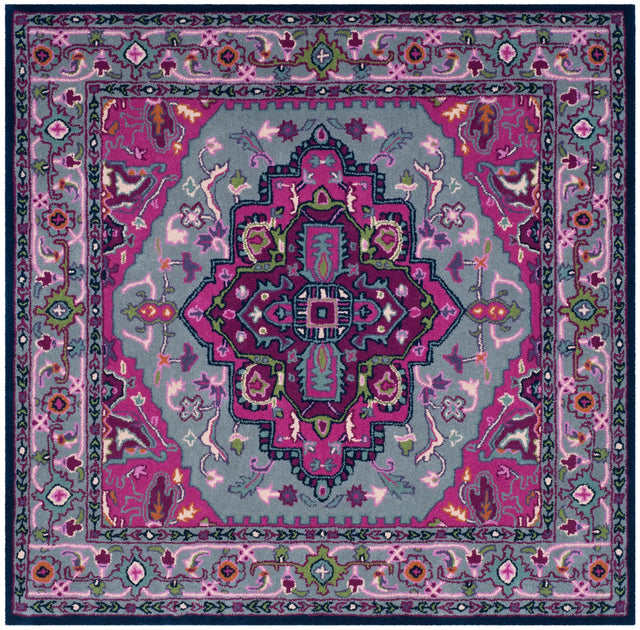 Safavieh Bellagio 5'-0" x 5'-0" Rug in Grey / Pink