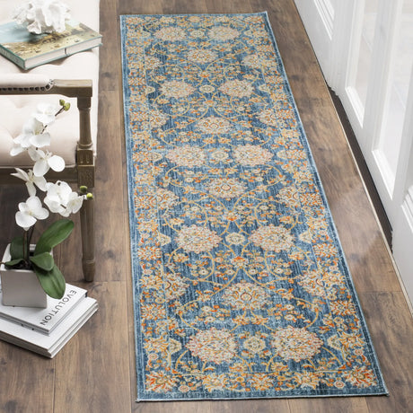 Safavieh Vintage Persian 2'-2" x 10'-0" Rug in Turquoise / Multi