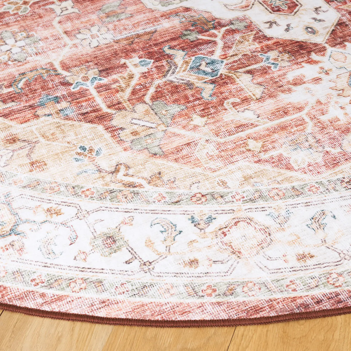 Safavieh Arizona 6'-0" x 6'-0" Rug in Rust / Gold