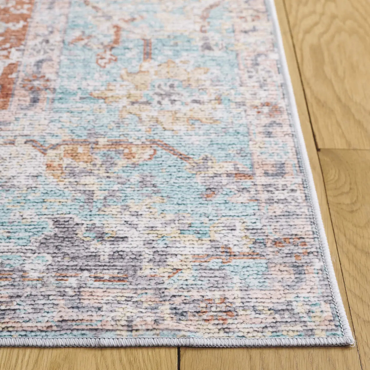 Safavieh Arizona 4'-0" x 6'-0" Rug in Turquoise / Rust