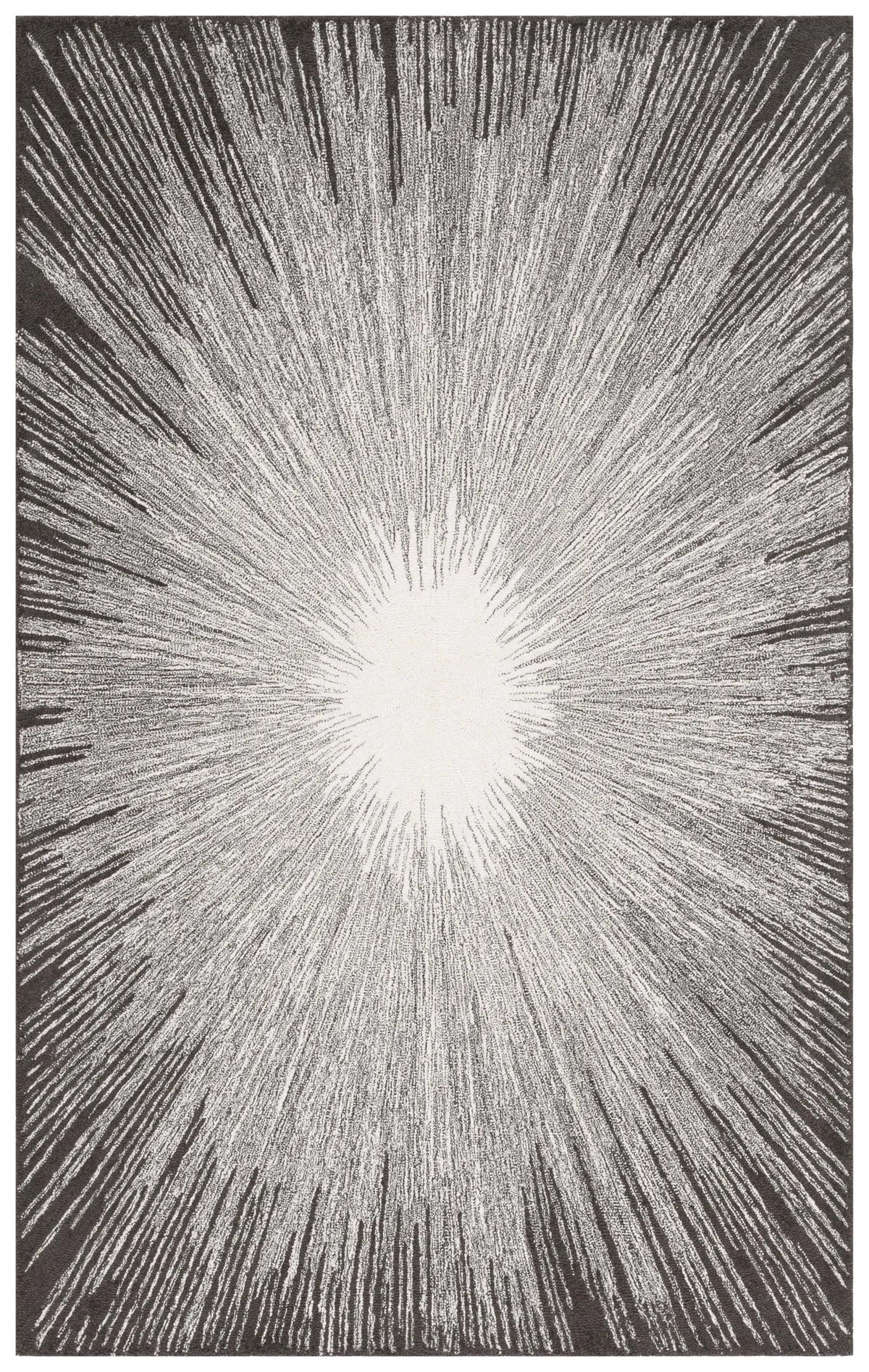 Safavieh Abstract 4'-0" x 6'-0" Rug in Ivory / Charcoal