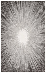 Safavieh Abstract 4'-0" x 6'-0" Rug in Ivory / Charcoal