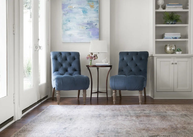 Loloi Loren Lq-04 Silver / Slate Rugs - room scene 1 horizontal