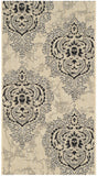 Safavieh Courtyard 2'-0" x 3'-7" Rug in Creme / Black