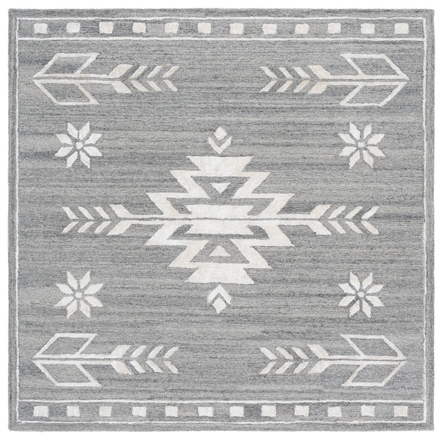 Safavieh Soho 6'-0" x 6'-0" Rug in Grey / Ivory