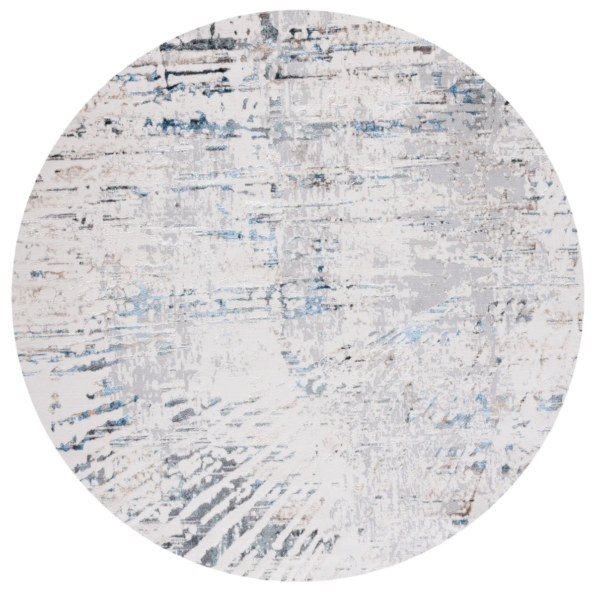 Safavieh Bel Air 6'-7" x 6'-7" Rug in Grey / Turquoise