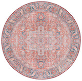 Safavieh Tucson 6'-0" x 6'-0" Rug in Rust / Navy