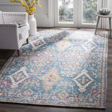 Safavieh Saffron 4'-0" x 6'-0" Rug in Turquoise / Peach