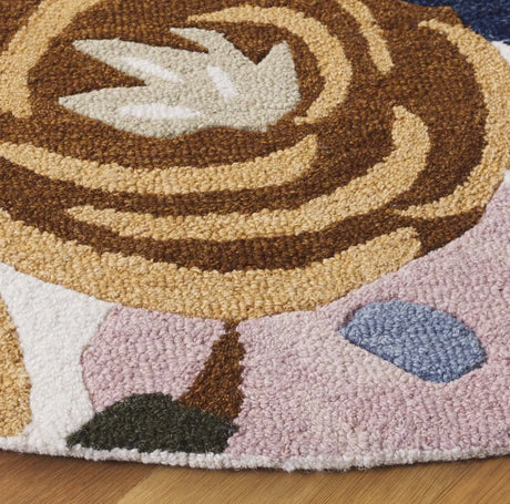Safavieh Chelsea 6'-0" x 6'-0" Rug in Ivory / Pink