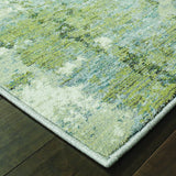 Oriental Weavers Sphinx Evolution 8039E Blue/Green Rugs - corner detail