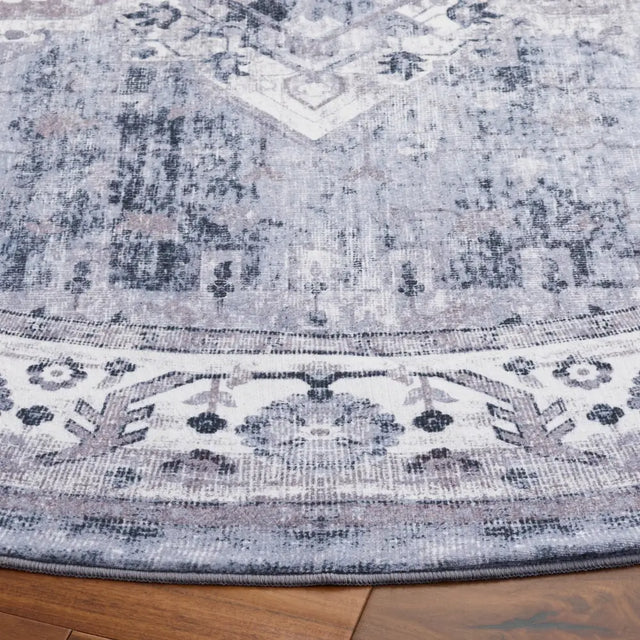 Safavieh Arizona 6'-0" x 6'-0" Rug in Dark Grey / Ivory