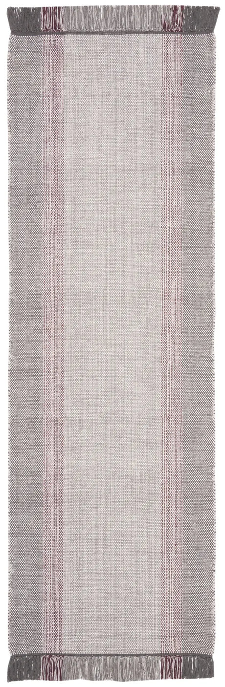 Safavieh Montauk 2'-3" x 7'-0" Rug in Wine / Grey